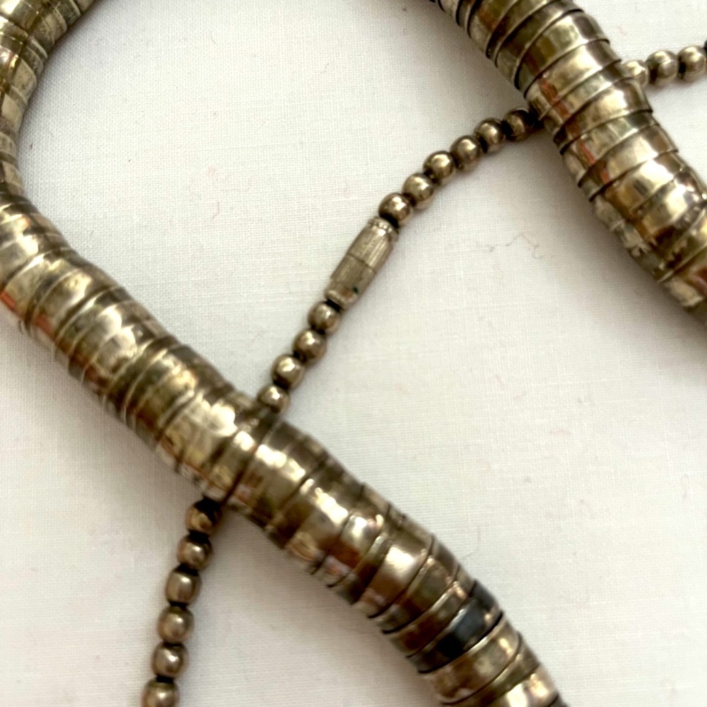 Metal articulated snake necklace Vintage